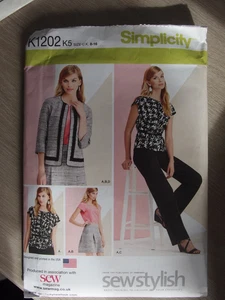 Simplicity K1202 Sewing pattern for trousers top and jacket - Picture 1 of 2
