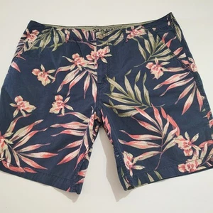 Old Navy Men's Blue Floral Flat Front Summer  Shorts Mens Size 38 - Picture 1 of 6
