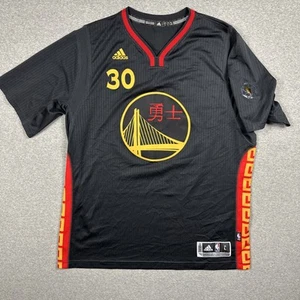 Adidas Golden State Warriors Jersey Large Sleeved Chinese New Year Stephen Curry - Picture 1 of 10