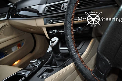 Für Lexus Is MK2 05-13 Perforiert Leder Lenkrad Abdeckung Orange Doppel STT - Bild 1 von 4