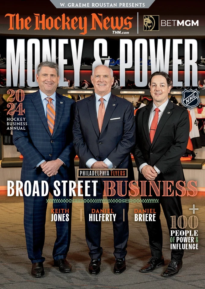 THE HOCKEY NEWS 2024 NHL MONEY & POWER - TOP 100 - EXCLUSIVE FROM PUBLISHER 7708 - Image 1 of 1