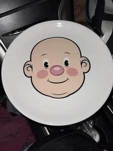 Fred Food Face Fun Kids Ceramic Dinner Plate Play with Your Food 8.25" - Picture 1 of 1