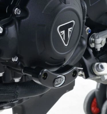 R&G Racing Black Engine Case Sliders LHS For 2017-2018 Triumph Speed Triple R - Image 1 of 3