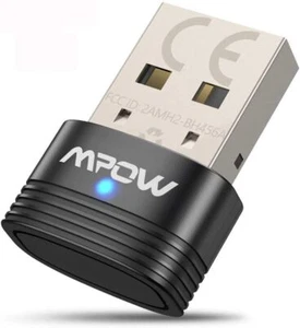 Mpow Bluetooth 5.0 USB Transmitter W/ Receiver Adapter Dongle For TV PC Desktop - Picture 1 of 4