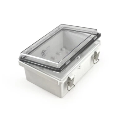 UL cUL Listed Watertight Box with a Hinged Latching Cover DIN Rail Included #71 - Image 1 of 4