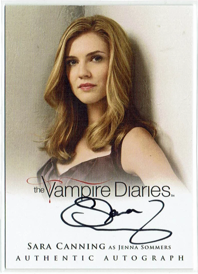 Vampire Diaries Season 2 Autograph Auto Card A11 Sara Canning as Jenna Sommers - Image 1 of 1