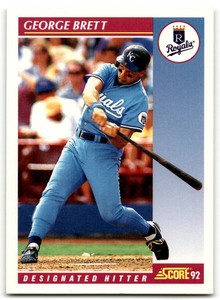 1992 SCORE GEORGE BRETT KANSAS CITY ROYALS #650