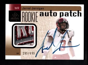 2011 JERREL JERNIGAN TROJANS GIANTS ROOKIE AUTO PATCH CARD SERIAL #ed 295/699 - Picture 1 of 1