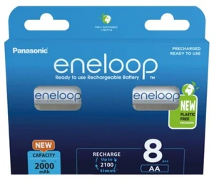 5 x Panasonic eneloop 8 blister AA Ni-MH batteries 2000 mAh - Picture 1 of 7