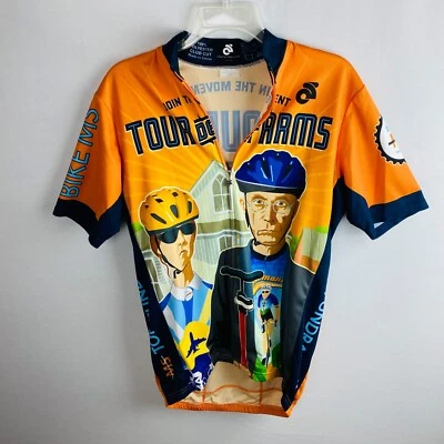 Camiseta de ciclismo Tour The Farms unissex Dekalb IL MS arrecadação de fundos com zíper completo G - Imagem 1 de 4