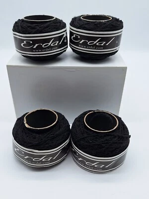 4  Erdal Magic Yarn Rayon 71% Cotton 29% Vintage Ebony N5242 50 gm slubby - Image 1 of 4