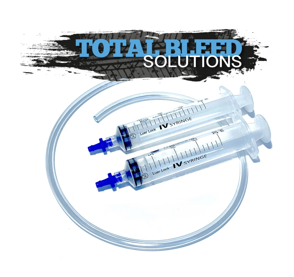 TBS MOTORCYCLE BIKE REVERSE BRAKE BLEEDING KIT ONE MAN 2X SYRINGES. 3000+ Sold! - Image 1 of 3