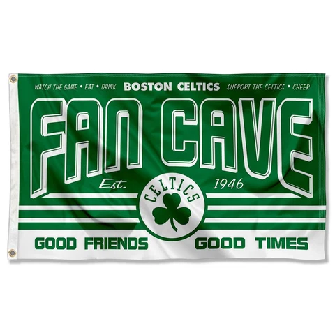 3x5 Foot Boston Celtics Fan Cave Flag Large Banner Cover