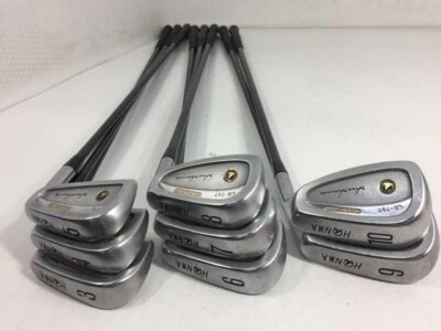 ◼️8pcs◼️ HONMA LB-737 CAVITY Iron Set 8clubs 3-10 R-1 Shaft TITANIUM-CARBON M-40 - Image 1 of 4