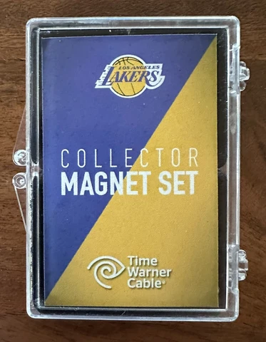 LOS ANGELES LAKERS 3 Piece Collector Magnet Set in Case - NEW - NBA - Showtime Cover