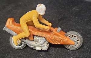 1972 Hot Wheels Rrrumblers Brown Straight Away Motorcycle Tan Rider - Picture 1 of 8
