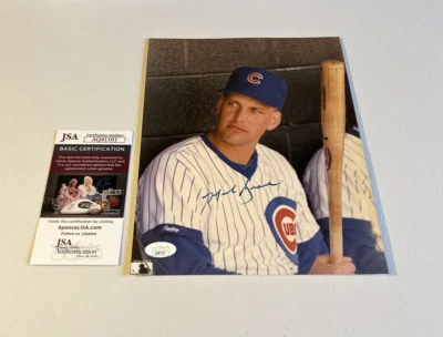 Фотография Марка Грейса из Chicago Cubs MLB с автографом 8x10 MLB подлинная JSA. - Изображение 1 из 4