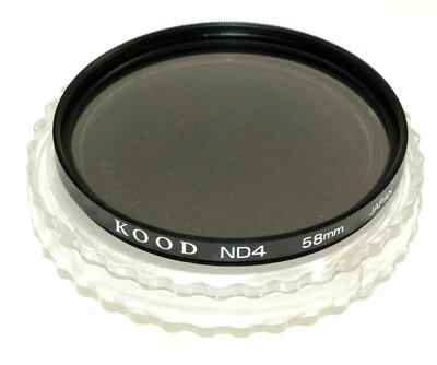Kood 58mm Neutral Density 4 (ND-4) Filter with Case - Cleaned and Checked - Image 1 of 2