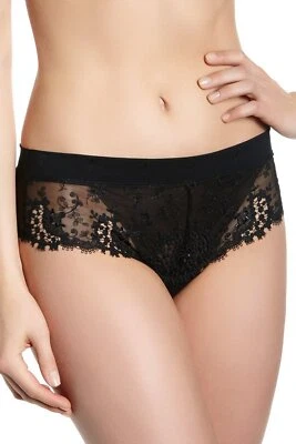 Calcinha shorts Simone Perele feminina Wish Boyshort menino, preta, X-Grande EUA 305051 - Imagem 1 de 2