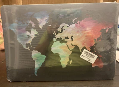 Cubierta negra de plástico duro para Macbook Pro 16 con cubierta de teclado de goma para mapa Foto 1 de 4