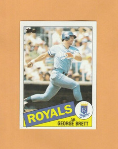 1985 TOPPS  GEORGE BRETT  card  #100   Kansas City Royals