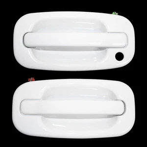 Nuevo conjunto de manijas de puerta olímpicas pintadas de blanco frontal para 1999-2007 Silverado - Imagen 1 de 5
