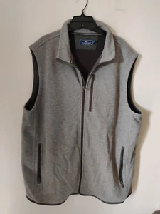 Vineyard Vines By Shep And Ian Vest Gray Full Zip Men's XT - Picture 1 of 6