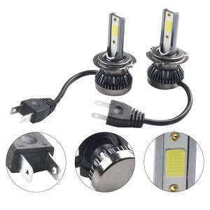 2x H7 LED Headlight 200W 20000LM Hi/Low Bulbs Beam 6000K Canbus Error Kits - Picture 1 of 12