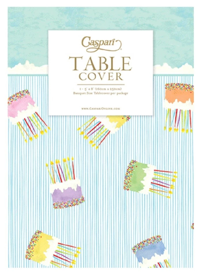 Caspari Paper Linen Cloth Table Cover, Cake Frosting (18860TCL) - Image 1 of 1