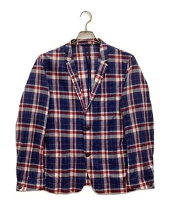 Burberry Black Label Check Shirt Jacket Cotton Linen Blend Madras Size M GB614 - Picture 1 of 5