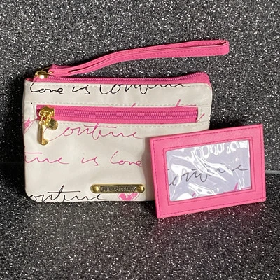 Muñequera de mano y tarjetero Juicy Couture dúo oro rosa buen tamaño bolso de viaje Foto 1 de 4