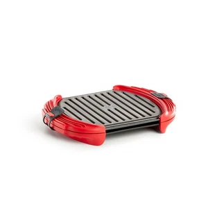Lekue XL Microwave Grill, Sandwich Maker, And Panini Press, Red - Picture 1 of 5