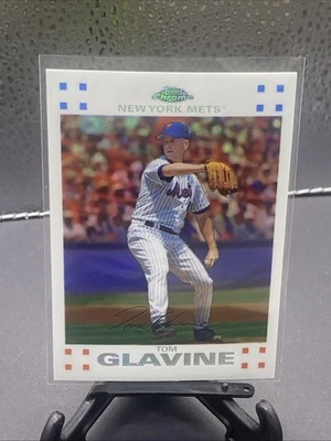 2007 Topps Chrome Tom Glavine White Refractor #468/660 - Image 1 of 2
