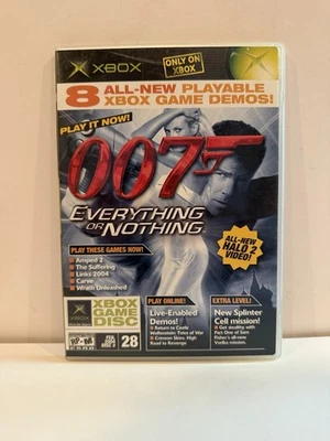 Xbox Game Demo Disc Feb 2004 #28 - 007 Everything or Nothing - CIB Complete - Image 1 of 4