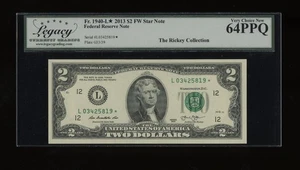 DBR 2013 $2 FRN San Francisco STAR Fr. 1940-L* Legacy 64 PPQ Serial L03425819* - Picture 1 of 2