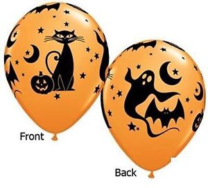 Halloween Party Balloons 28cm 4pk "Spooky Icons" - Halloween Party Supplies