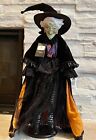 Nwt Katherine's Collection 33" Tall Halloween Witch W/ Stand Rare/discontinued!