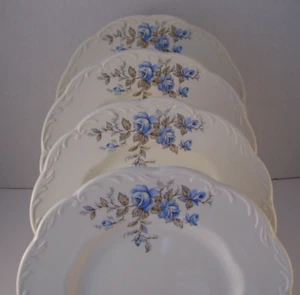 Sterling J & G Meakin Dellwood 4 Dessert / Pie Plates England Vintage 7" - Picture 1 of 6