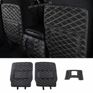 For Nissan Armada Patrol 2017 2018-2020 Black Leather Seat Behind Anti-Kick Pad - Picture 1 of 7