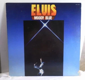 Elvis Presley Moody Blue 1977 Record Album Blue Vinyl 100% Play Tested Vg / Ex * - Picture 1 of 3