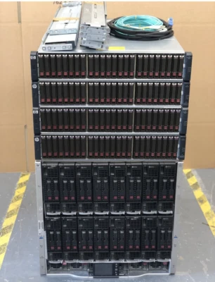 HP MSA 2040 10Gbit 67.2TB SSD/SAS SAN C7000 G3 16x BL460c Gen8 256-Core 2TB RAM - Image 1 of 2