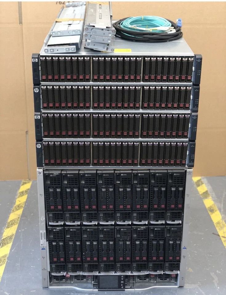 HP MSA 2040 10Gbit 67.2TB SSD/SAS SAN C7000 G3 16x BL460c Gen8 256-Core 2TB RAM - Image 1 of 2
