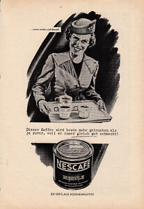 3w20403/ Alte Reklame von 1955 – NESCAFE – Nestlé – Reiner Kaffee-Extrakt