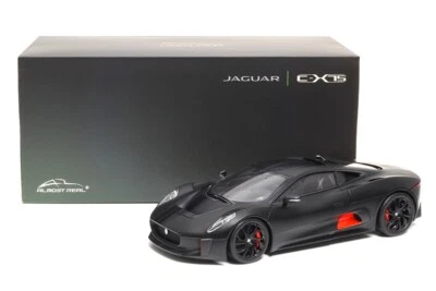 Almost Real 1:18 AR Jaguar C-X75 2015 Metal Diecast Car Model Collection Black - Image 1 of 4