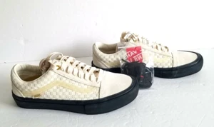 Vans Old Skool Pro NEU beige kariert Wildleder schwarze Sohle Turnschuhe Herren Größe 7,5 - Bild 1 von 12