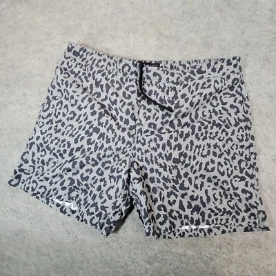 Pantalones Cortos ALL SAINTS Mujer Grandes Negro Gris Estampado Animal Cordón Foto 1 de 4