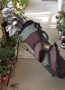 FULL SET MEN'S 15 PIECE GOLF SET 4 NEW WOODS HYBRID  9 IRONS PUTTER STAND BAG - Picture 1 of 19