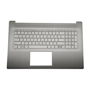 Silver Palmrest Keyboard For HP 17-CP 17Z-CP 17T-CN 17-CN0013DX 17-CN M50458-001 - Picture 1 of 7