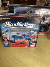 NIB Jeff Gordon Dale Jarrett Race For The Finish Playset Galoob Micro Machines 