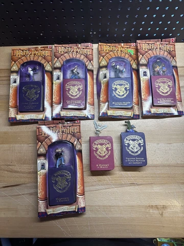 Mattel Harry Potter Die-Cast Figure & Storage Book Lot of 7 2 Opened 5 Sealed Cover
